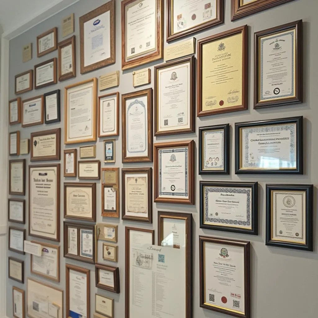 Certifikáty a ocenenia